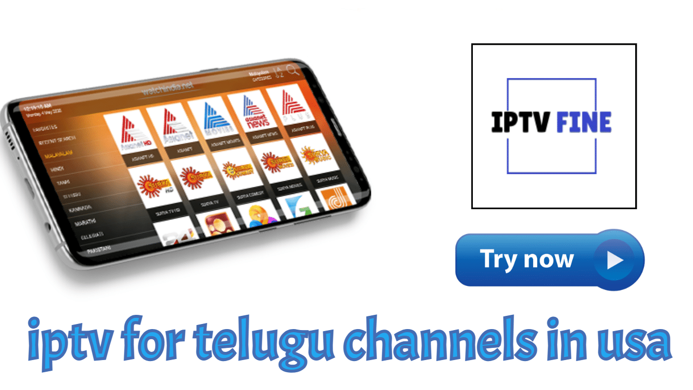 iptv for telugu channels in usa 2025